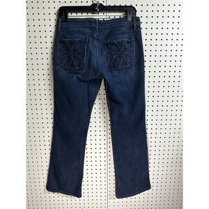 Habitual Womens Bootcut Jeans 30x28 Dark Blue Wash Stretch Celtic‎ Cross Pockets